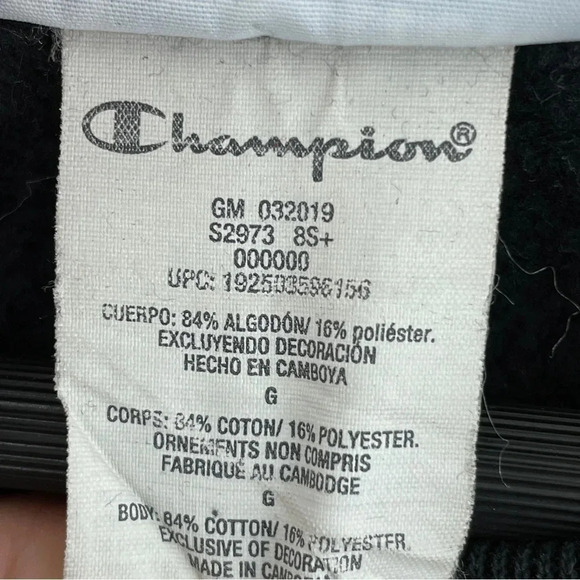 Champion Reverse Weave All over Men's Size Large Long Sleeve Sweat shirt 0100 - Picture 6 of 9